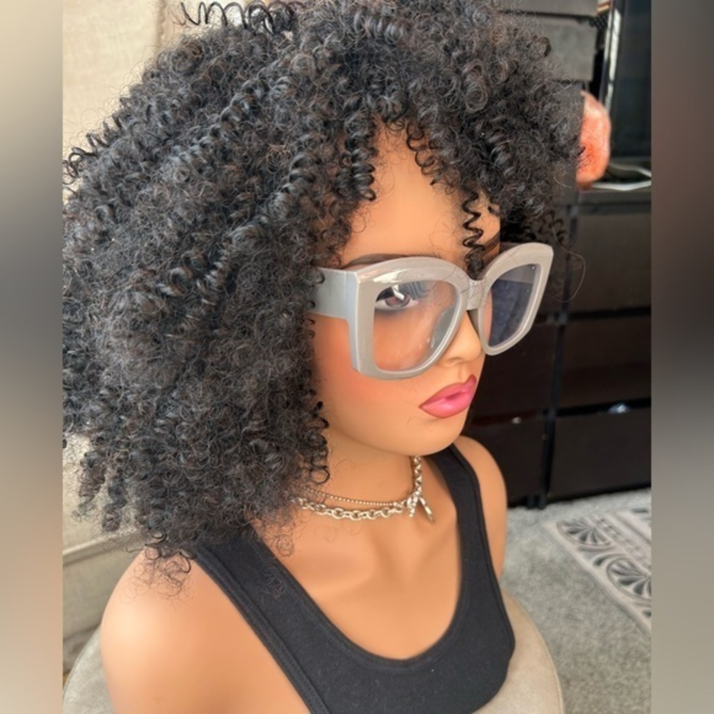 ✨NEW Oversized Stylish Gray clear lens personality glasses